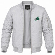 Men's Tulane Bomber Jacket | Color: Grey | Front