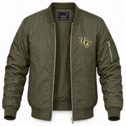 Men's UCF Bomber Jacket | Color: Army Green | Front