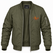 Men's UL Monroe Bomber Jacket | Color: Army Green | Front