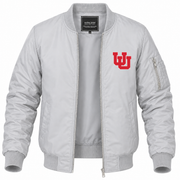 Men's Utah Bomber Jacket | Color: Grey | Front