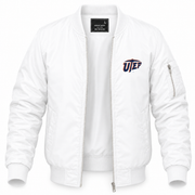 Men's UTEP Bomber Jacket | Color: White | Front