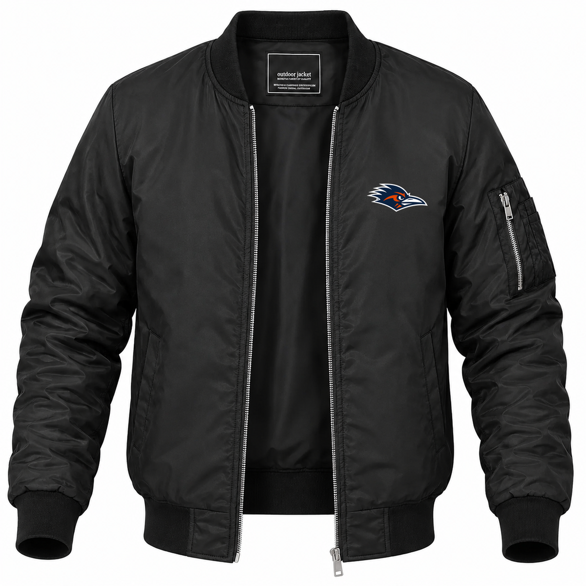 Men's UTSA Bomber Jacket | Color: Black | Front