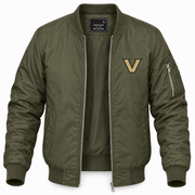 Men's Vanderbilt Bomber Jacket | Color: Army Green | Front