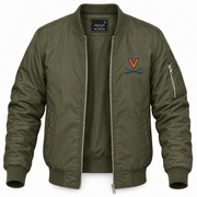 Men's Virginia Bomber Jacket | Color: Army Green | Front