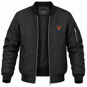 Men's Virginia Bomber Jacket | Color: Black | Front