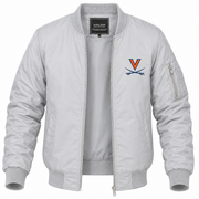 Men's Virginia Bomber Jacket | Color: Grey | Front