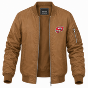 Men's Western Kentucky Bomber Jacket | Color: Brown | Front