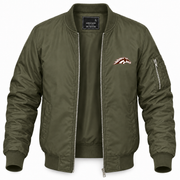 Men's Western Michigan Bomber Jacket | Color: Army Green | Front