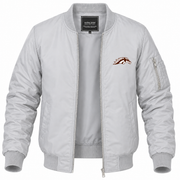 Men's Western Michigan Bomber Jacket | Color: Grey | Front