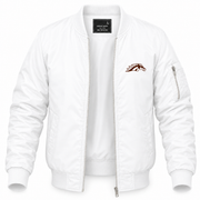 Men's Western Michigan Bomber Jacket | Color: White | Front