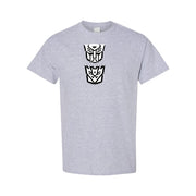 Men's Transformers Autobot & Decepticon Cotton T-Shirt - Grey