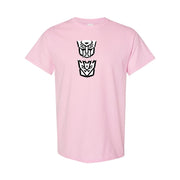 Men's Transformers Autobot & Decepticon Cotton T-Shirt - Pink