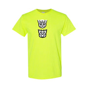 Men's Transformers Autobot & Decepticon Cotton T-Shirt - Safety Green