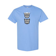 Men's Transformers Autobot & Decepticon Cotton T-Shirt - Sky Blue