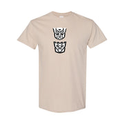 Men's Transformers Autobot & Decepticon Cotton T-Shirt - Tan