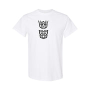 Men's Transformers Autobot & Decepticon Cotton T-Shirt - White