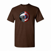Men's Winter Soldier Cotton T-Shirt - Dark Brown